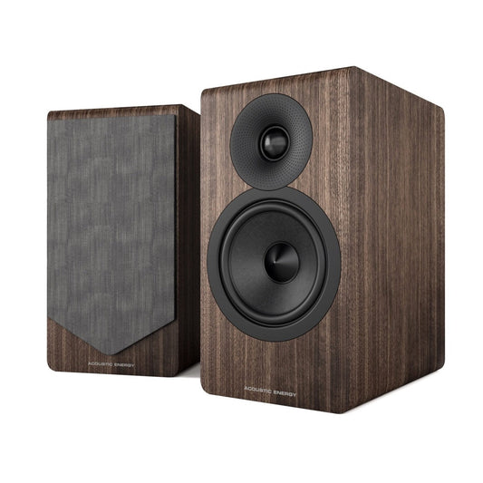 Acoustic Energy AE300 MKII Standmount Speakers Pair Walnut Veneer
