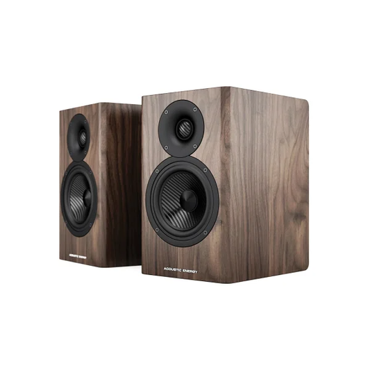 Acoustic Energy AE500 Standmount Speakers (Pair) Walnut Wood Veneer