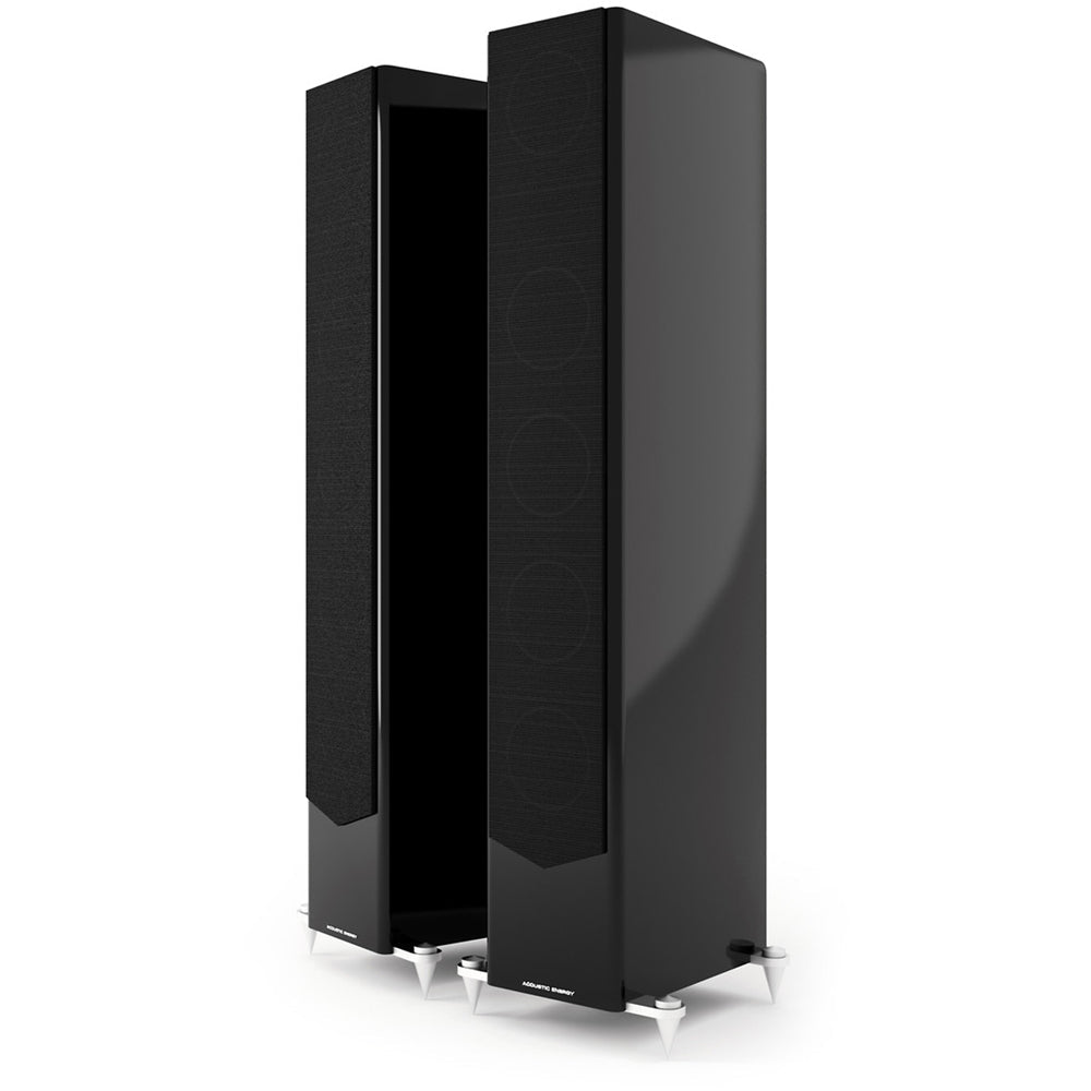 Acoustic Energy AE520 Floorstanding Speakers Pair Piano Gloss Black