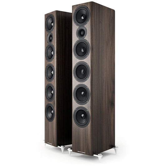 Acoustic Energy AE520 Floorstanding Speakers Pair Walnut Wood Veneer