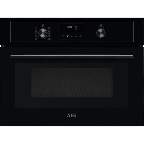 AEG 3000 Series KMX365060B Combi Quick Compact Built In Electric Oven with Microwave Black