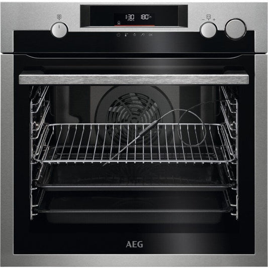 AEG 7000 Series BSE577261M Steam Crisp Electric Single Built in Oven with Retractable Dials