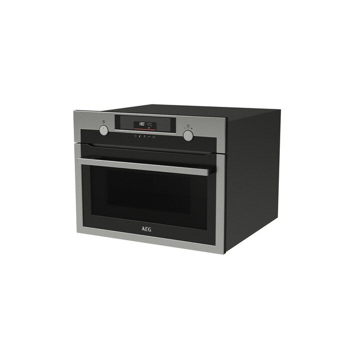 AEG 8000 Series KME565060M Combi Quick Compact Built In Microwave Combination Oven in Stainless Steel