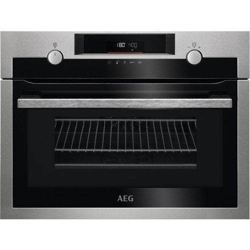 AEG 8000 Series KME565060M Combi Quick Compact Built In Microwave Combination Oven in Stainless Steel