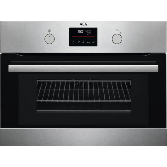 AEG 8000 Serise KMK365060M 43L Combi Quick Compact Microwave Combination Oven in Stainless Steel