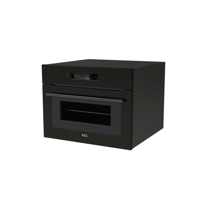 AEG 9000 Series TK9NK821T Compact Built in Microwave Combination Oven Black