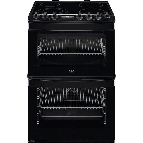 AEG CCB6741ACB Steam Bake 60cm Freestanding Electric Cooker with Ceramic Hob in Black
