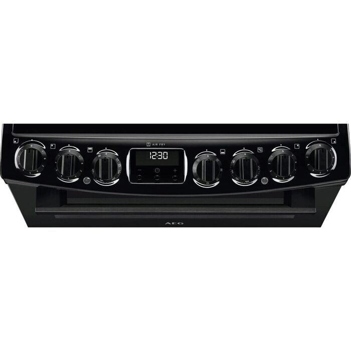 AEG CCX6740ACB 6000 Sreries Steam Bake 60cm Freestanding Electric Cooker with Ceramic Hob in Black