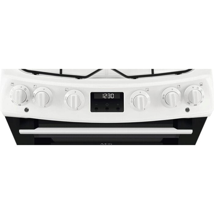 AEG CKX6540ACW 60cm 5000 Series Surround Cook Dual Fuel Freestanding Cooker With Double Oven in White