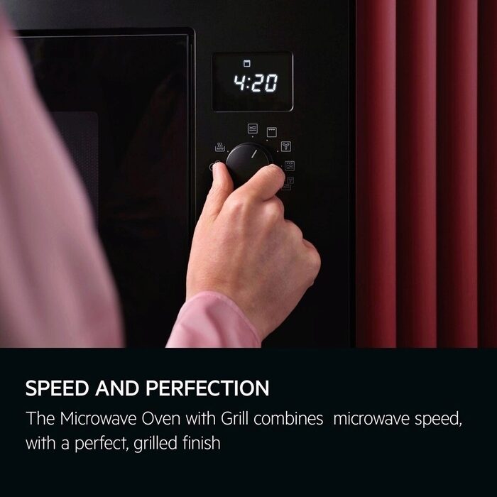 AEG OB6GM261UB 26L Built In Microwave Oven With Grill Black