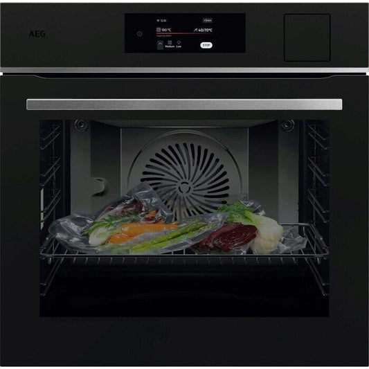 AEG TP8SB731AT Electric Built in Single Oven with Touch Controls Black