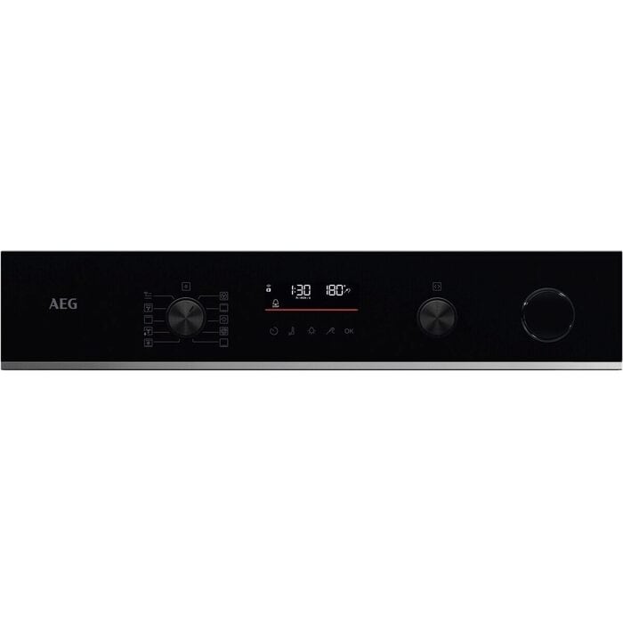 AEG TR6PB521SB Electric Built in Single Oven with Retractable Dials Black