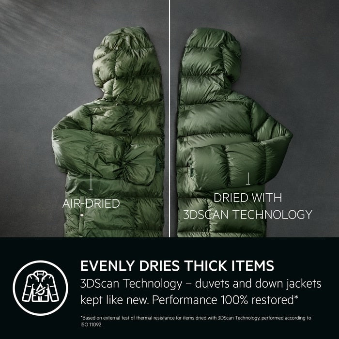 AEG TR959V6BC 9000X Series 9kg Heat Pump Tumble Dryer with 3DScan Technology