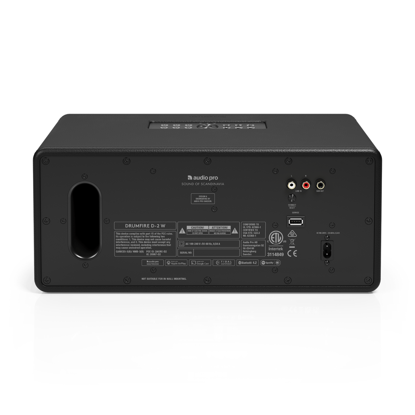 Audio Pro Drumfire D-2 W Wireless Multiroom Speaker Black