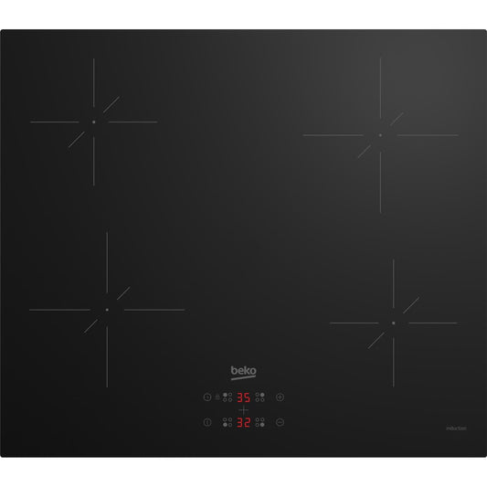 Beko CIHYQI21B 60cm 4 Zone Ceramic Induction Hob Black