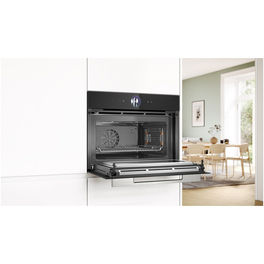 Bosch CMG7361B1B Series 8 Built-in compact Oven with Microwave function Black