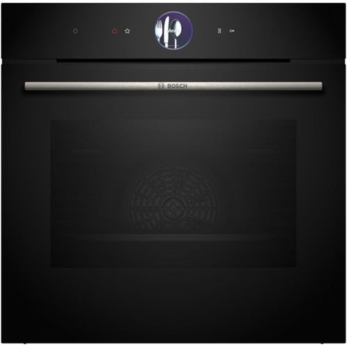 Bosch HBG7764B1B 60cm Series 8 Pyrolytic Electric Built in Single Oven with Air Fry Funtion in Black