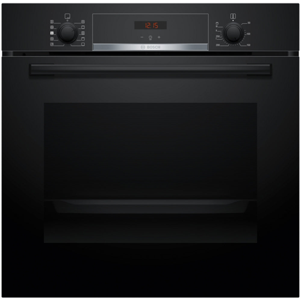 Bosch HQA534BB3B 60cm Series 8 Electric Built in Single Oven with Added Steam Function in Black
