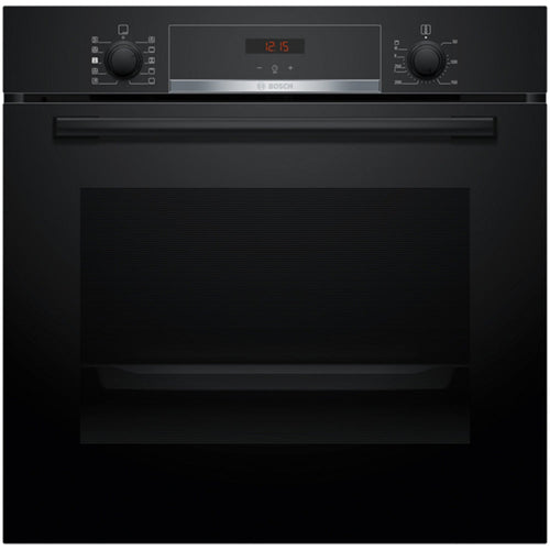 Bosch HQA534BB3B 60cm Series 8 Electric Built in Single Oven with Added Steam Function in Black