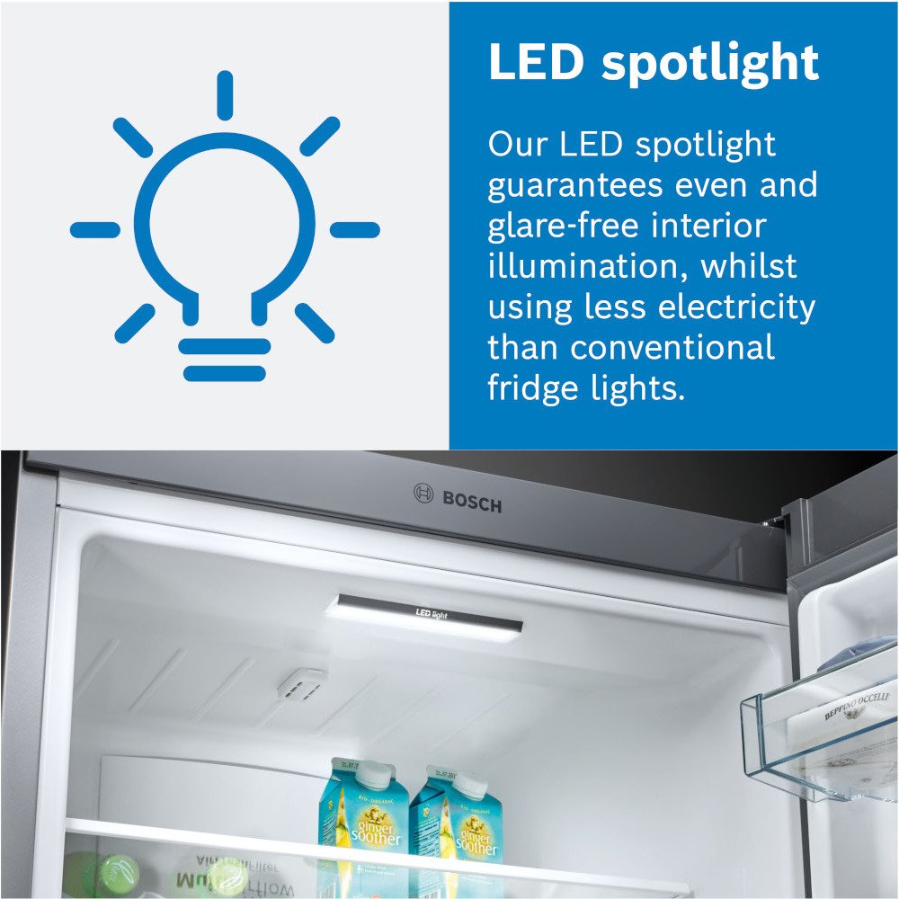 Bosch KFD96APEA Series 6 Plumbed Frost Free American Fridge Freezer Stainless Steel - E Rated