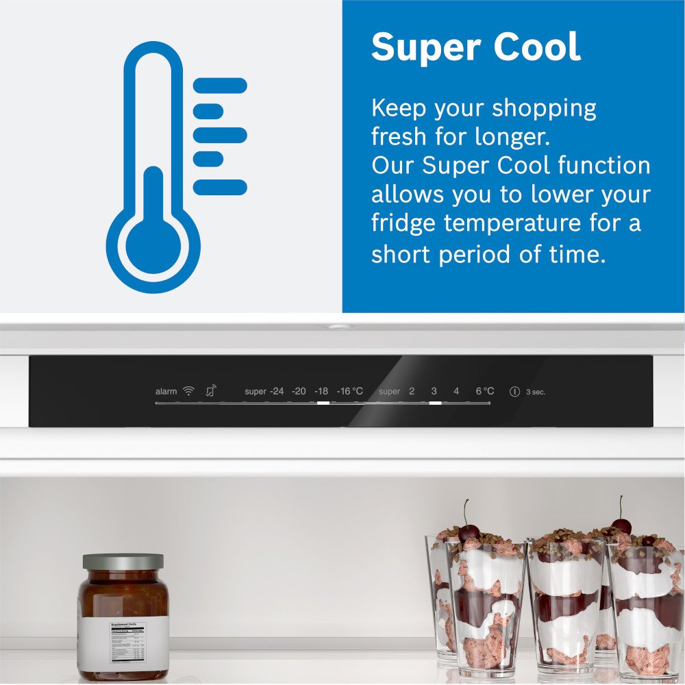 Bosch KFD96APEA Series 6 Plumbed Frost Free American Fridge Freezer Stainless Steel - E Rated