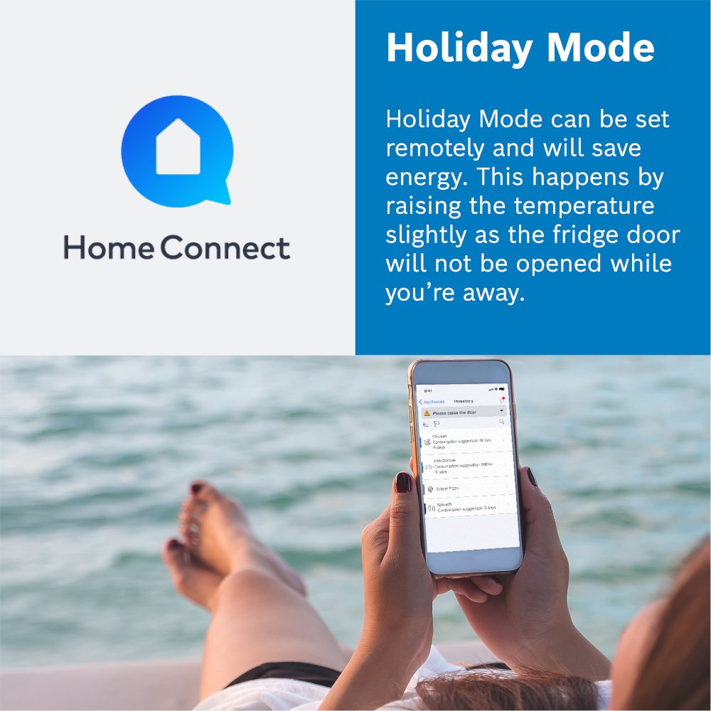 Bosch KFD96APEA Series 6 Plumbed Frost Free American Fridge Freezer Stainless Steel - E Rated