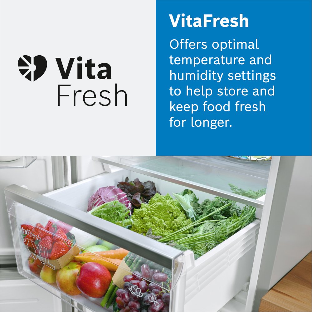 Bosch KFD96APEA Series 6 Plumbed Frost Free American Fridge Freezer Stainless Steel - E Rated