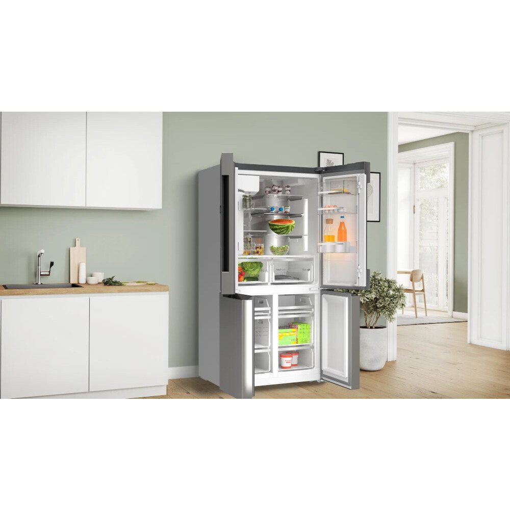 Bosch KFD96APEA Series 6 Plumbed Frost Free American Fridge Freezer Stainless Steel - E Rated