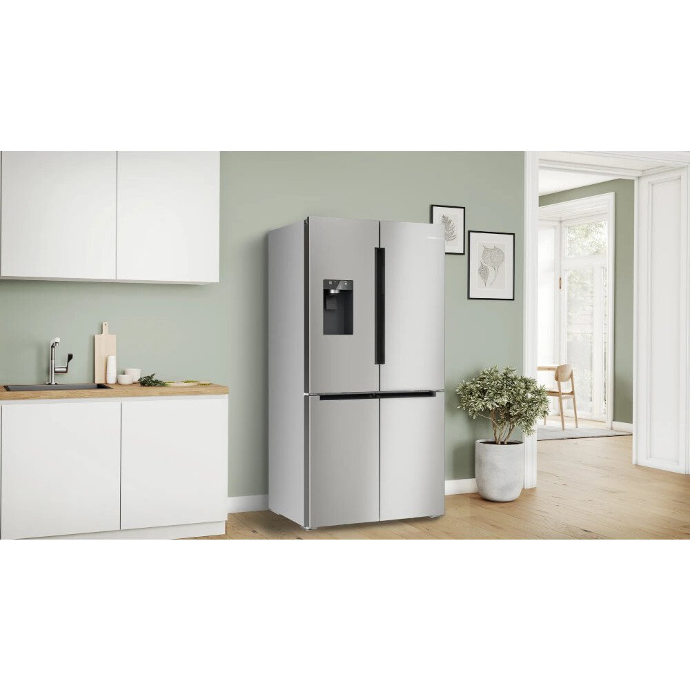 Bosch KFD96APEA Series 6 Plumbed Frost Free American Fridge Freezer Stainless Steel - E Rated