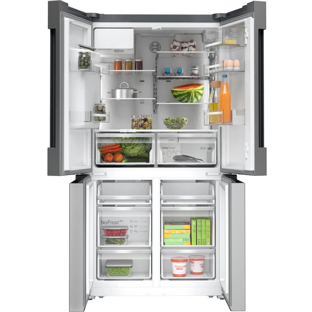 Bosch KFD96APEA Series 6 Plumbed Frost Free American Fridge Freezer Stainless Steel - E Rated