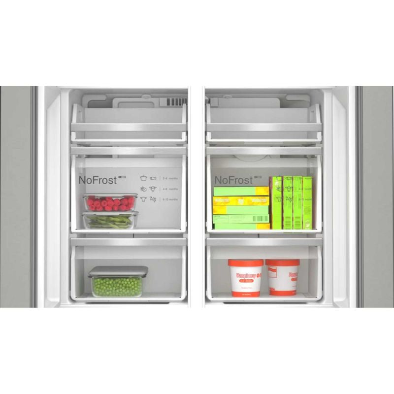 Bosch KFI96APEAG Series 6 Wifi Connected Non-Plumbed Frost Free American Fridge Freezer Stainless Steel - E Rated