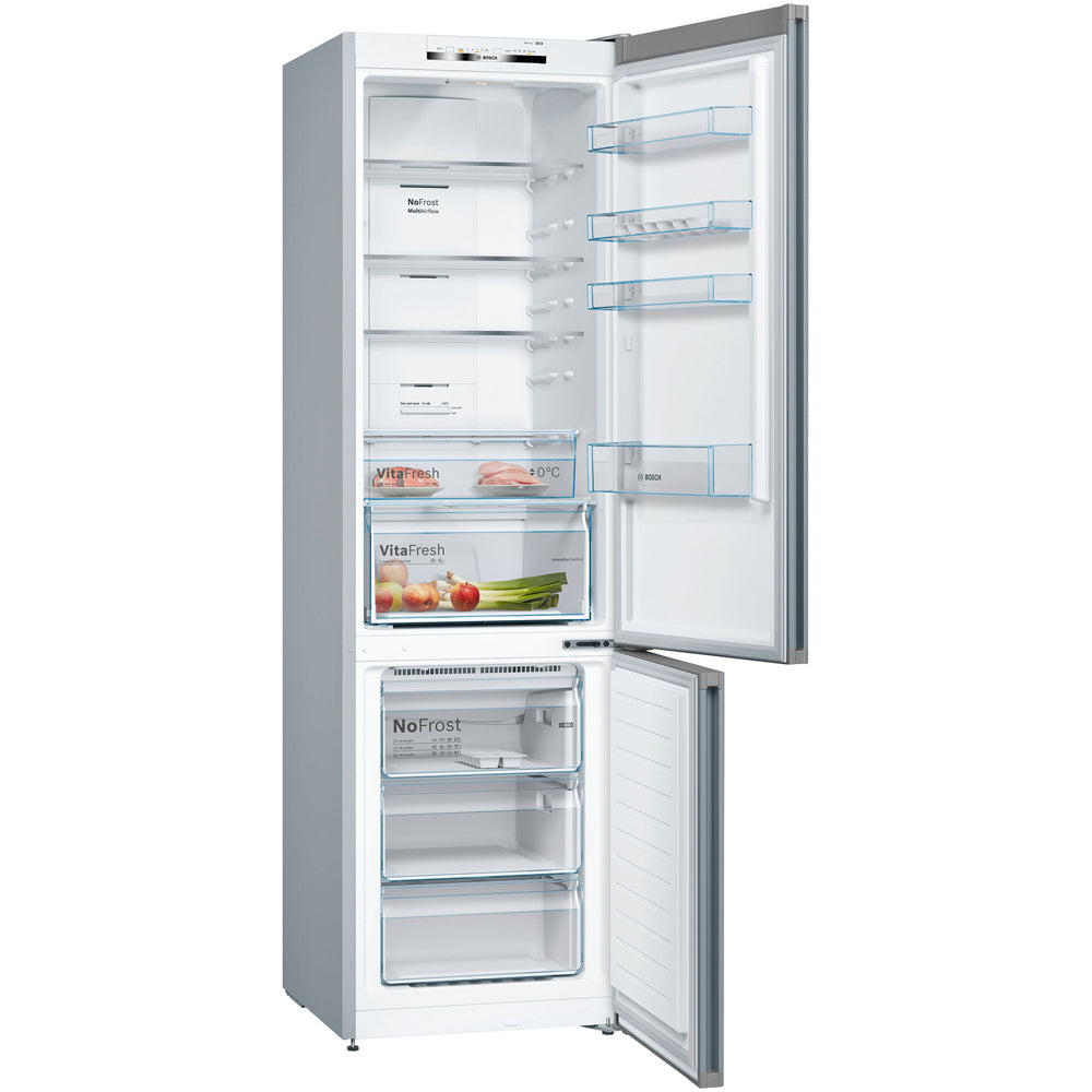 Bosch KGN392LEBG 60cm Series 4 Total No Frost Fridge Freezer Stainless Steel
