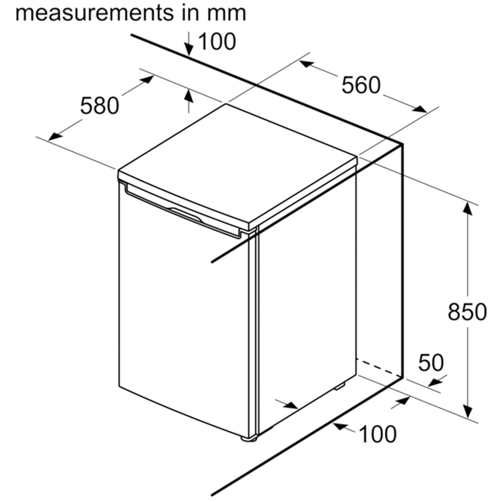 Bosch KTL15NWEAG Series 2 Freestanding Fridge With Icebox White - E Rated
