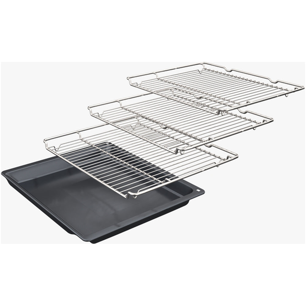 Bosch MBA578BS7B Series 6 Built-In Electric Double Oven Stainless Steel - A Rated