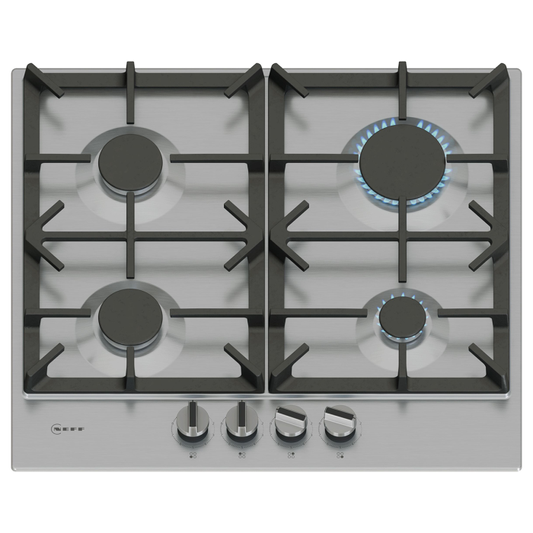 Neff T26CIP8N0 N70 Flame Select 60cm Gas Hob in Stainless Steel