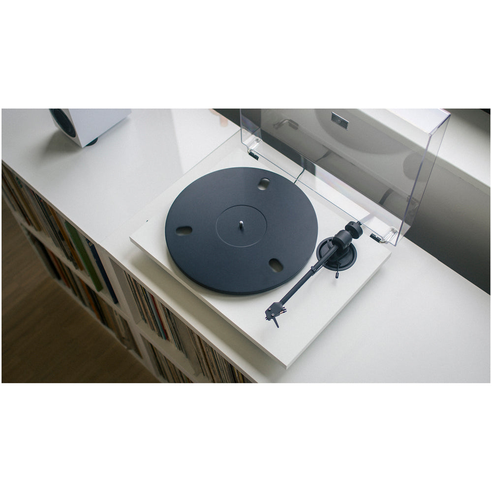 Pro-Ject E1.2 Plug and Play Entry Level Audiophile Grade Manual Turntable White