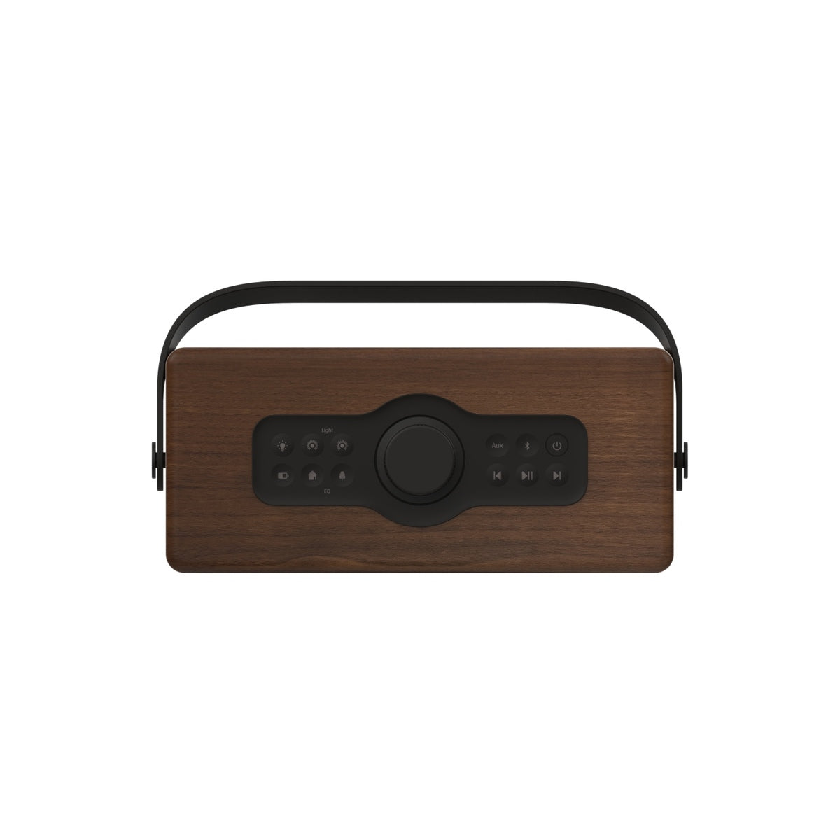 Pure Classic Aura Portable Bluetooth Speaker with Ambient Lighting - Coffee Brown Walnut