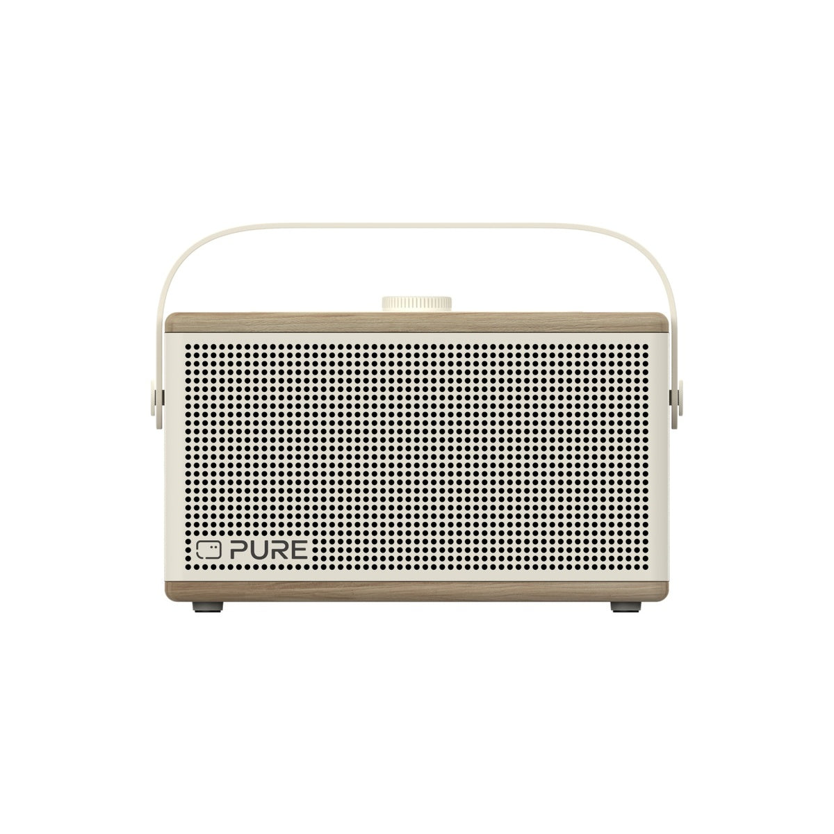 Pure Classic Aura Portable Bluetooth Speaker with Ambient Lighting - Cotton White Oak