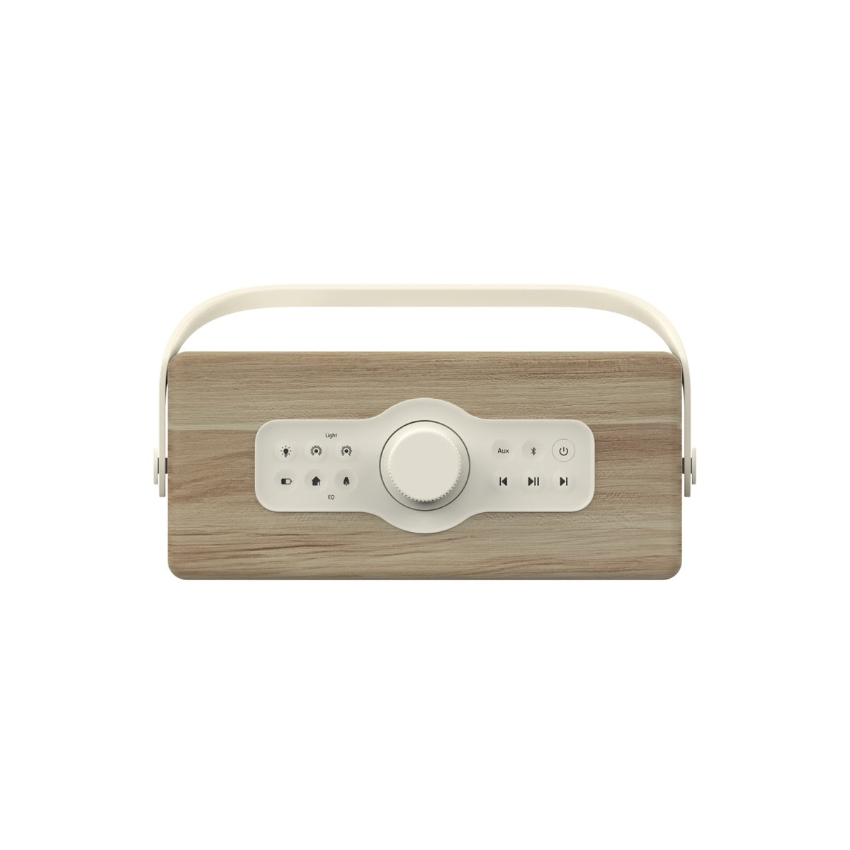 Pure Classic Aura Portable Bluetooth Speaker with Ambient Lighting - Cotton White Oak