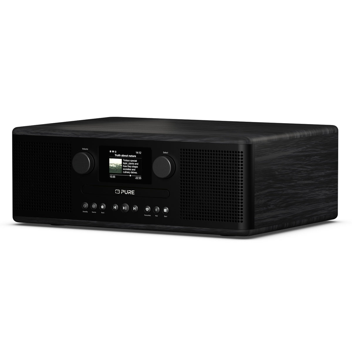 Pure Classic C-D6i  All in One Internet Radio with DAB+ FM Bluetooth CD Player Stereo Sound System Black