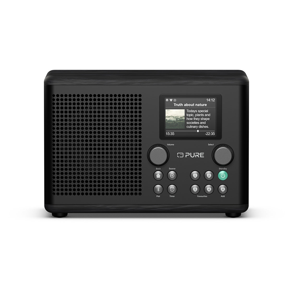 Pure Classic H4i Compact DAB+ FM Internet Radio with Bluetooth - Black