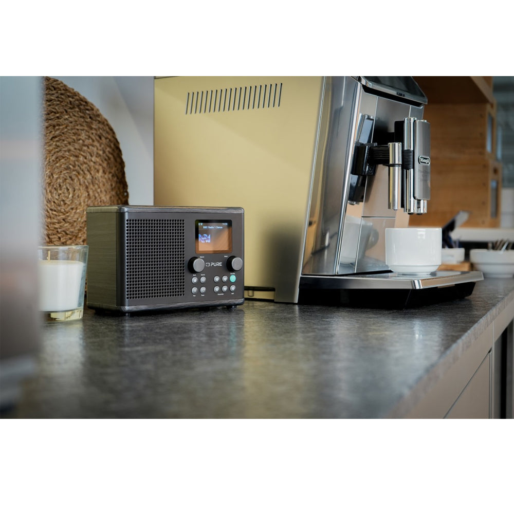 Pure Classic H4i Compact DAB+ FM Internet Radio with Bluetooth - Black
