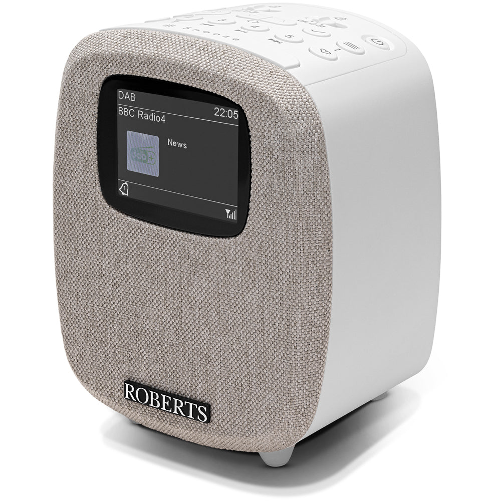 Roberts Ortus 5 DAB DAB+ FM RDS Bedside Radio with Bluetooth White