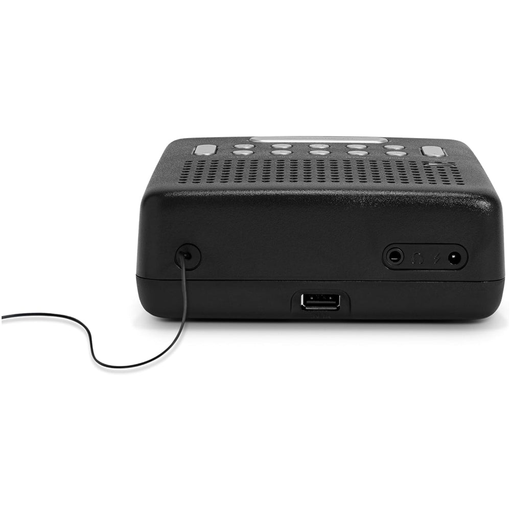 Roberts Ortus DAB DAB+ FM Bedside Alarm Clock Radio Black