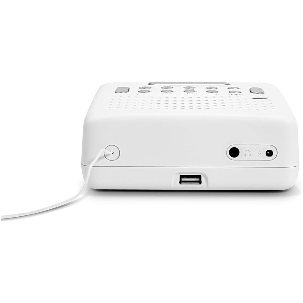 Roberts Ortus DAB DAB+ FM Bedside Alarm Clock Radio White