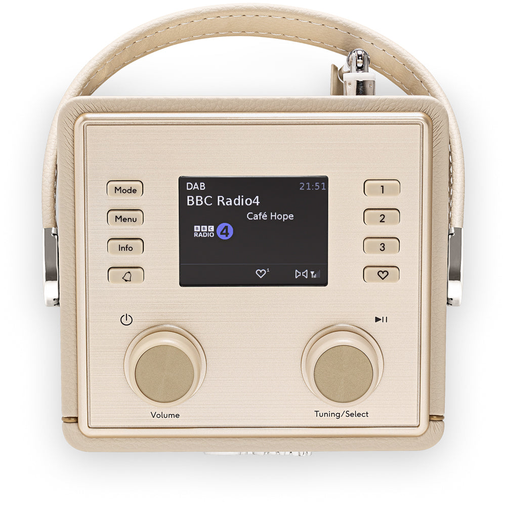 Roberts Revival Mini 2 Portable Bluetooth DAB+ DAB FM Radio - Pastel Cream