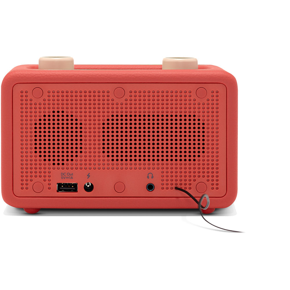 Roberts Revival Rest DAB DAB+ FM Bluetooth Bedside Clock Radio Classic Red