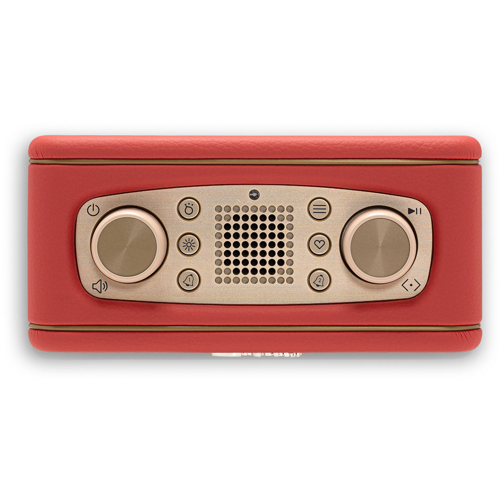 Roberts Revival Rest DAB DAB+ FM Bluetooth Bedside Clock Radio Classic Red