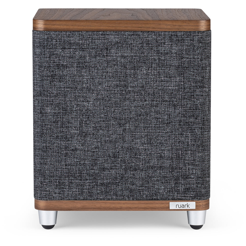 Ruark RS1 100W Subwoofer Rich Walnut Veneer with Slate Grey Fabric Grille