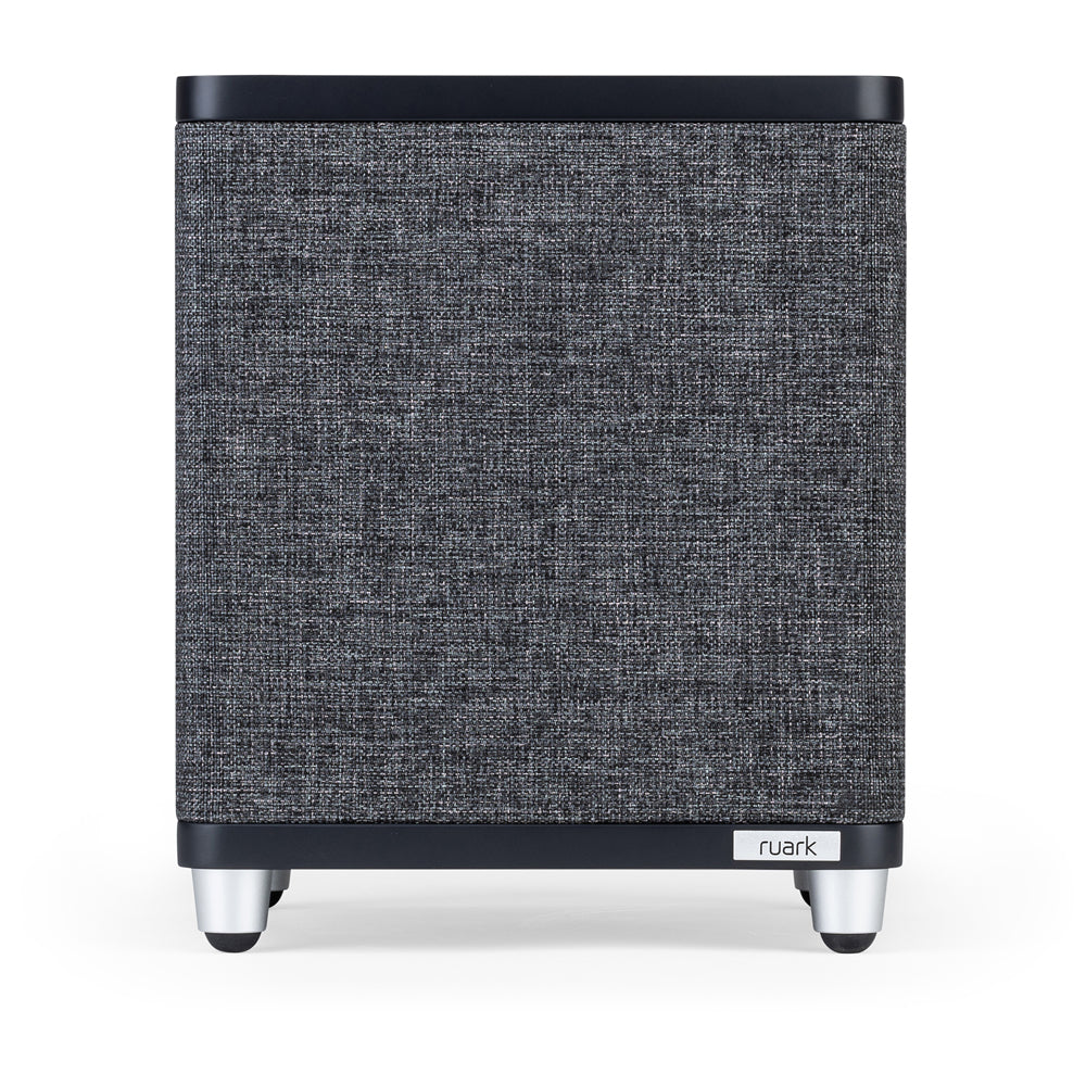 Ruark RS1 100W Subwoofer Satin Charcoal Black with Slate Grey Fabric Grille